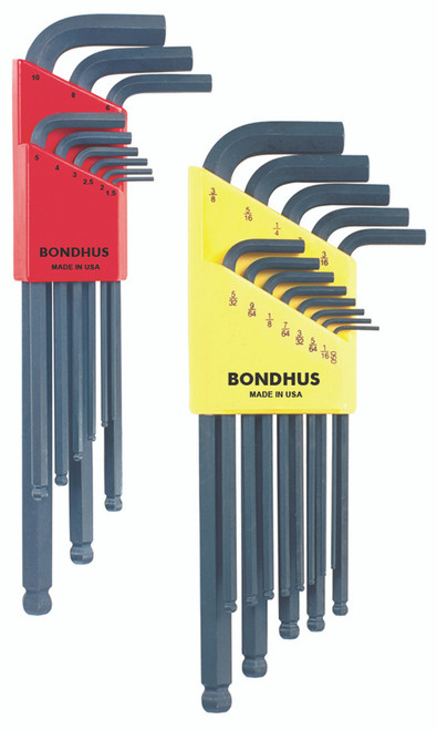 Set 22 Ball End L-Wrenches In/Mm Double Pack - 10937 (.050-3/8") + 10999 (1.5-10Mm) - 20199 - Quantity: 1