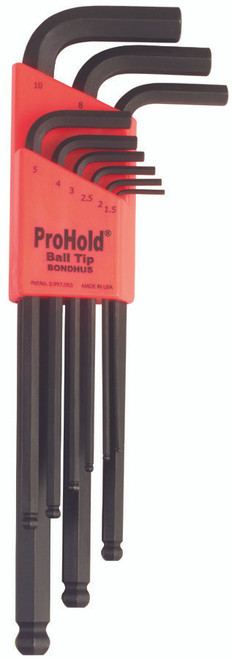 Set 9 Prohold Ball End L-Wrenches 1.5-10Mm - 74999 - Quantity: 1