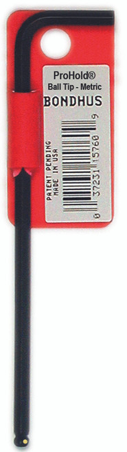 2.0Mm Prohold Ball End L-Wrench     Tagged & Barcoded - 75752 - Quantity: 5