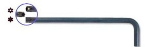 TR8 Tamper Resistant ProGuard Finish Star L-wrench - Long Arm     Barcoded - 32408 - Quantity: 2