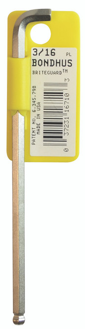 1/8" Briteguard Pl Stubby Ball End L-Wrench   Tagged/Barcoded     - 16707 - Quantity: 5