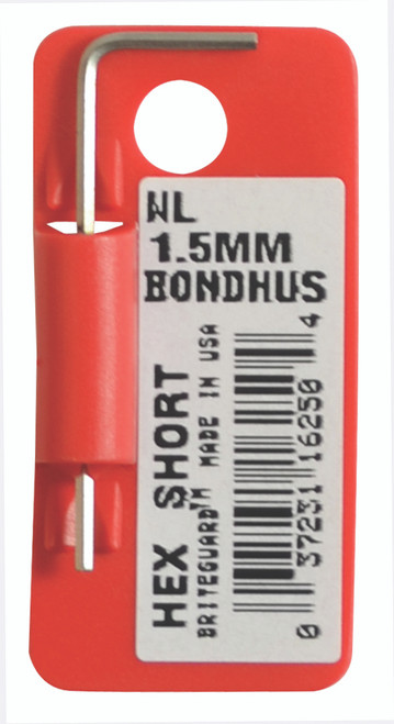 .71Mm Briteguard Plated Hex L-Wrench - Short  Tagged/Barcoded - 16247 - Quantity: 10