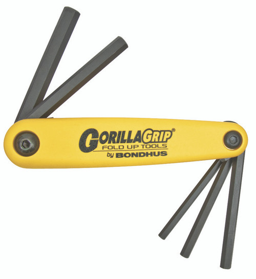 Set 5 Hex Gorillagrip Fold-Up Tools 3/16-3/8" - 12585 - Quantity: 1