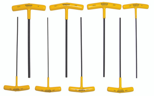 Set 8 Hex T-Handles 9" Length 3/32-1/4" - 15332 - Quantity: 1