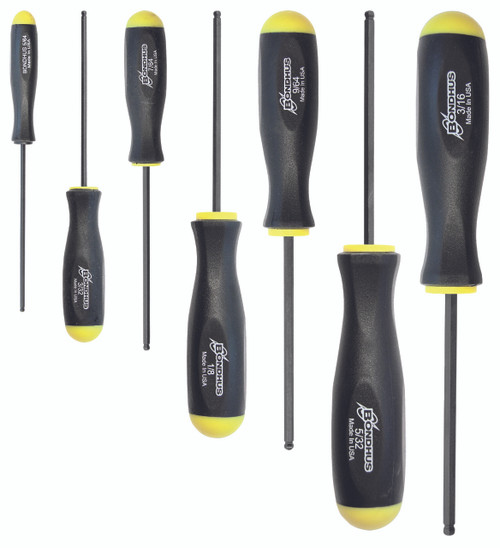 Set 7 Ball End Screwdrivers 5/64-3/16" - 10645 - Quantity: 1