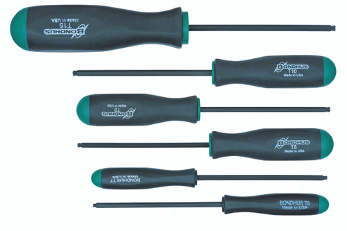 Set 6 Ball Star Tip Screwdrivers T6-T15 - 13546 - Quantity: 1