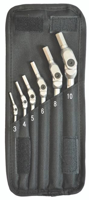 Set 6 Chrome Hex Pro Wrenches 3-10Mm - 00010 - Quantity: 1