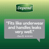Depend FIT-FLEX Incontinence Underwear for Men, Maximum Absorbency, S/M, Gray (Packaging may vary)