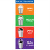 Great Value Strong Flex Multi-Purpose Drawstring Bags, 33 Gallon, Mint, 40 Count