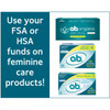 O.B. Tampons Ultra 40 Count Fluid Lock (2 Pack)