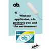 O.B. Tampons Ultra 40 Count Fluid Lock (2 Pack)