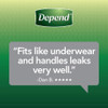 Depend FIT-FLEX Incontinence Underwear for Men, Maximum Absorbency, S/M, Gray (Packaging may vary)-1684612316