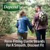 Depend FIT-FLEX Incontinence Underwear for Men, Maximum Absorbency, S/M, Gray (Packaging may vary)-1684612316