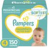 Diapers Size 4, 150 Count - Pampers Swaddlers Disposable Baby Diapers, (Packaging May Vary)-1684612390