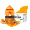 Minimo Glow (Unscented) Turmeric Face Scrub, Heart Applicator Included 5 oz - No Mix, Ready to Apply