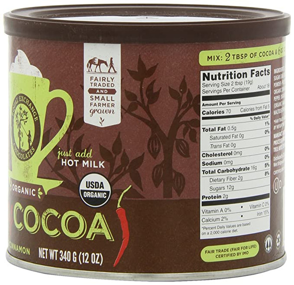 Equal Exchange Organic Spicy Hot Cocoa, 12-Ounce (Pack of 3)