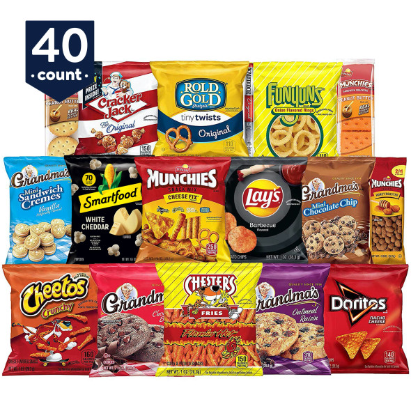 Frito-Lay Ultimate Snack Care Package, 40 Count (Assortment May Vary)
