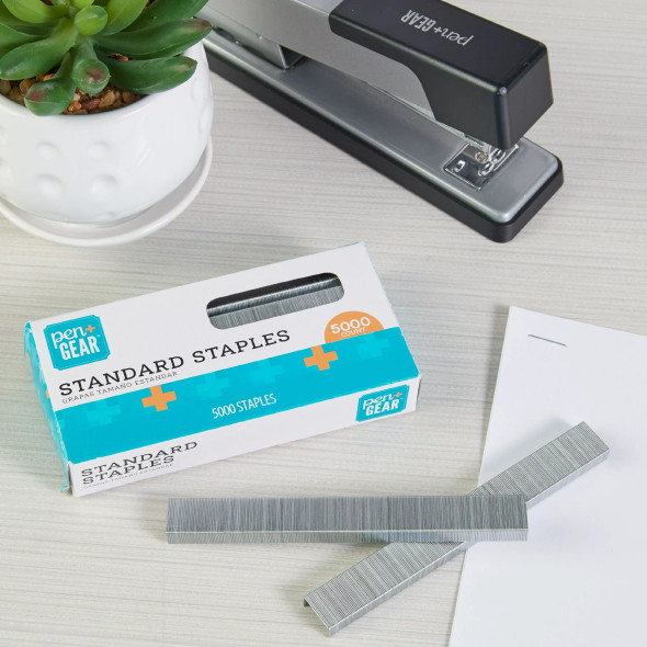 Pen + Gear Standard Full Strip Staples, 5,000 Count