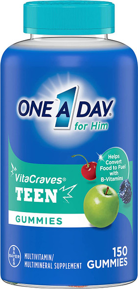 One A Day For Him Teen Multivitamin Gummies, 150 Count