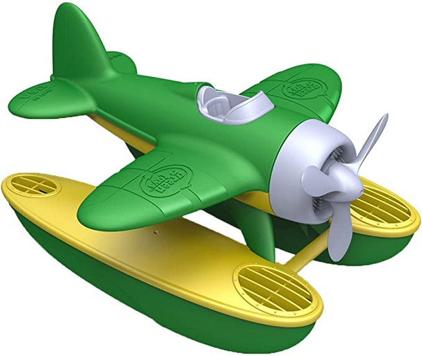 Green Toys Seaplane in Green Color - BPA Free, Phthalate Free Floatplane for Improving Pincers Grip. Toys and Games ,9 x 9.5 x 6 inches