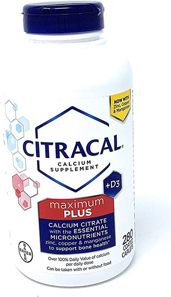 Citracal maximum with Vitamin D3, Limitedd Larger sizee - 280 Count Total