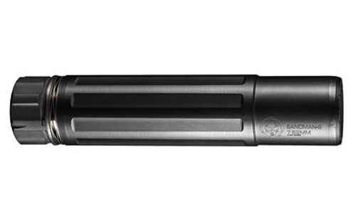 Dead Air Armament, Sandman-K, Rifle Suppressor, 7.62MM, Stainless Steel, Cerakote Black Finish, Includes Mount