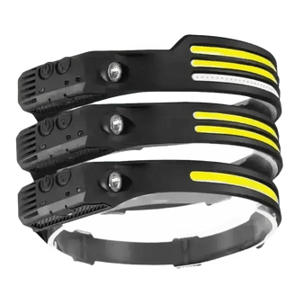 Black Induction Headlamp Cob Led Sensor W689-2 Headlamp by ESMARTER Store