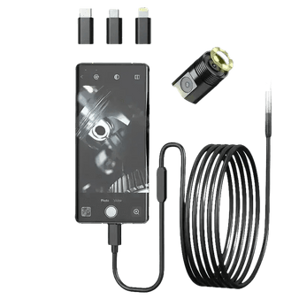 Multi Connector Wifi Endoscope Camera 8mm Dual Lens