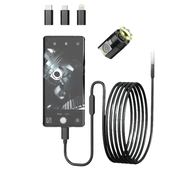 Multi Connector Wifi Endoscope Camera 8mm Dual Lens Endoscope Camera by Cutesliving Store