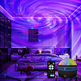 LED NightLights Galaxy Projector Remote Control 5V USB Rechargeable Starry Sky Lamp DMX Sound Active 7 Modes for Kids Room Decor BigMoetsy