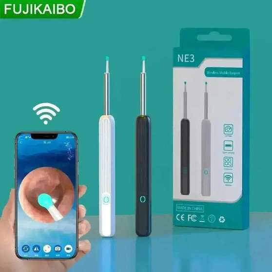 Wireless Ear Cleaning Mobile phone Link Camera LED light Wireless Ear Endoscope Earwax Cleaning