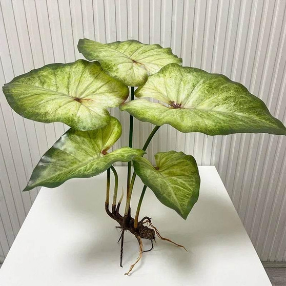 Large Lotus Leaves with Roots Plant Artificial Green Home Landscape Garden Decor Simulation Plants Wedding Party Table Decor