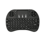 Mini Wireless Keyboard with Touchpad Air Mouse Remote, a sleek black Wireless Keyboard with Touchpad device.