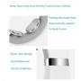 White Silver Portable Cervical Massager