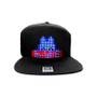 Two Black LED Message Display Baseball Cap USB Rechargeable Cap by DSERS