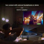 YT200 Mini Projector Black Phone Compatible