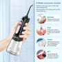 Black USB Rechargeable Dental Water Flosser variable by INSMART Smart Health Store
