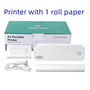 Thermal Portable Mini Printer with Paper Samples Mini Office Bluetooth Printer. Thermal Printer by CJ