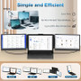 14'' FHD IPS Ultra-Thin Laptop Display extender, triple monitor setup with HDMI/USB-C connectivity, portable laptop screen.
