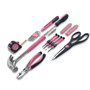 39 Piece General Tool Set Pink - DT9706P Pink Tool Kit by Apollo Tools