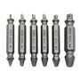 Double Head Screw Extractor set, S2 screwdriver bits with varied sizes and labels on metal handles.