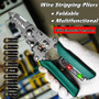 Multifunctional Wire Stripper with Electrical Test Pen, Foldable Cable Cutter Tool