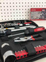Apollo 56 Piece SAE Auto Tool Set in black zipper case, roadside emergency kit essentials included.