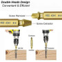 Damaged Screw Extractor Set HSS Drill Bit Stripped Broken Remover Small Easily Quickly Take Out Kit Easy Demolition Power Tools Damaged Screw Extractor Set