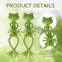 1/2/5pcs Frog Plant Stand Green Frog Plant Supports Cute Stable Support for Small Potted Plants Succulents Planter Decorations by DSERS