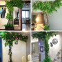 12pcs/Lot Artificial Leaf Fake Flower Decoration Home Wedding Party Scene layout DIY Simulation Plant Ficus Leaves Decor Acces by DSERS