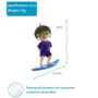 Pet Safe Aquarium Toys boy surfer decoration, 6cm tall, purple, for fish tank accessories.
