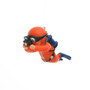 Low Maintenance Aquarium Decor, orange and blue scuba diver figurine for fish tank decoration, ZSP01 model.
