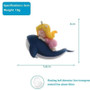ZSP01 mermaid and pink fish aquarium decoration, Fish Tank Accessories, 6cm long, blue and white.