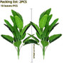 2pcs Large Realistic Artificial Bird of Paradise Plants UV Resistant No Fade Fake Banana Leaf Palm Tree for All Season Decor by DSERS